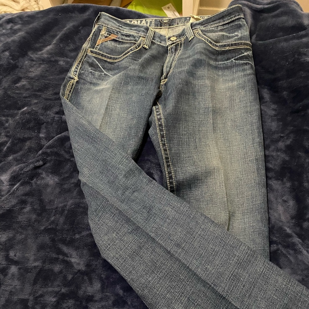 Ariat Men's Blue Bootcut Jeans - Picture 4 of 9